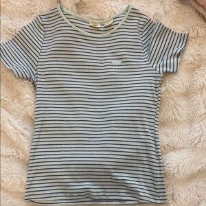 Levi's Navy and Light Blue Striped Tee